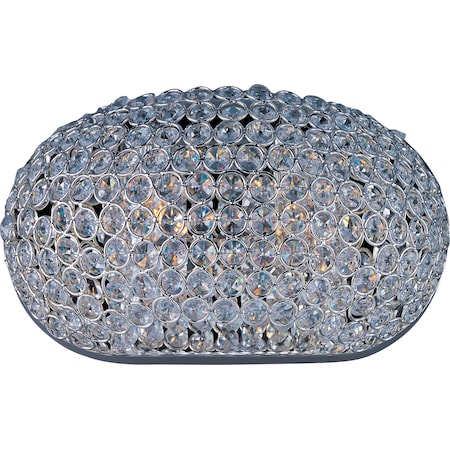 Maxim Lighting Glimmer 2-Light 12" Wide Plated Silver Wall Sconce 39881BCPS